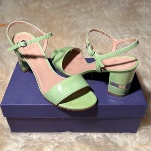 Stuart Weitzman sandals with block heel, size 7.5, used